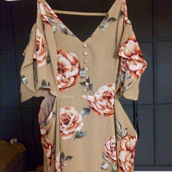 Forever 21 floral cutout maxi NWT S - Picture 3 of 8